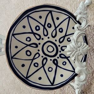 Blue and White Decorative Plate